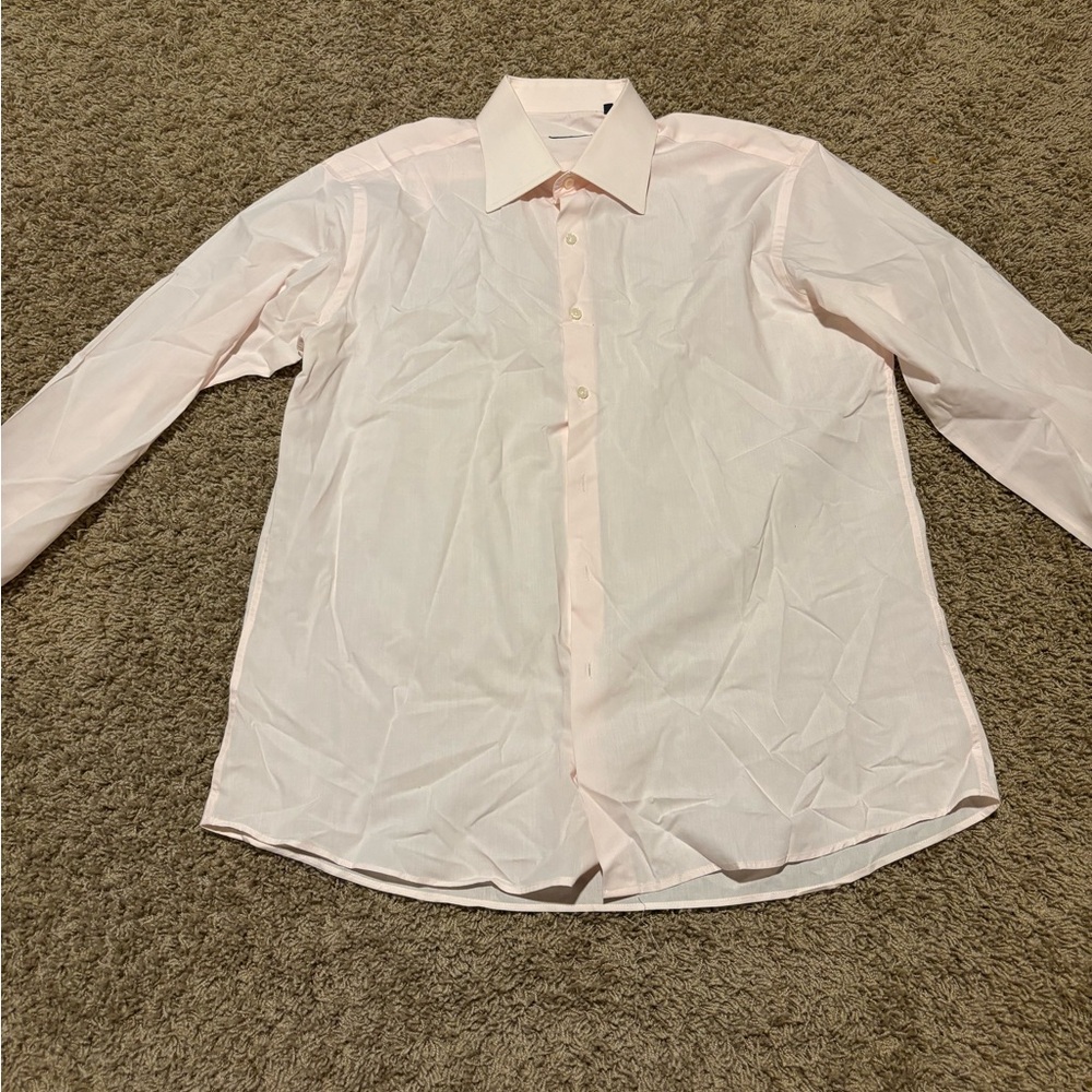 A Basile Men’s Long Sleeve Dress Shirt Size 18